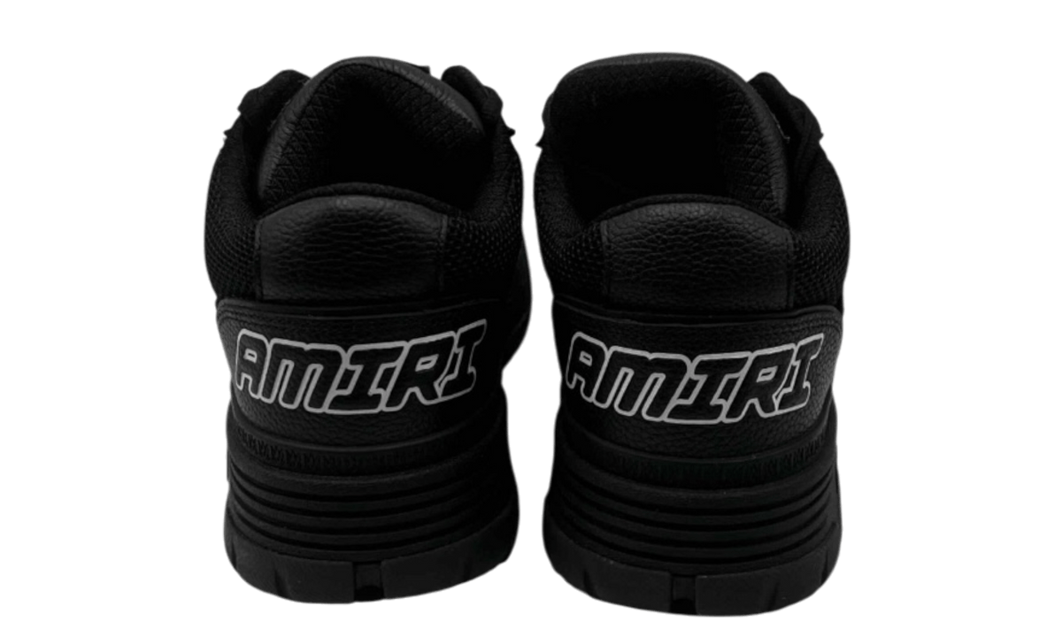 Amiri Log Detail Low-Top Black Sneakers (PreOwned)