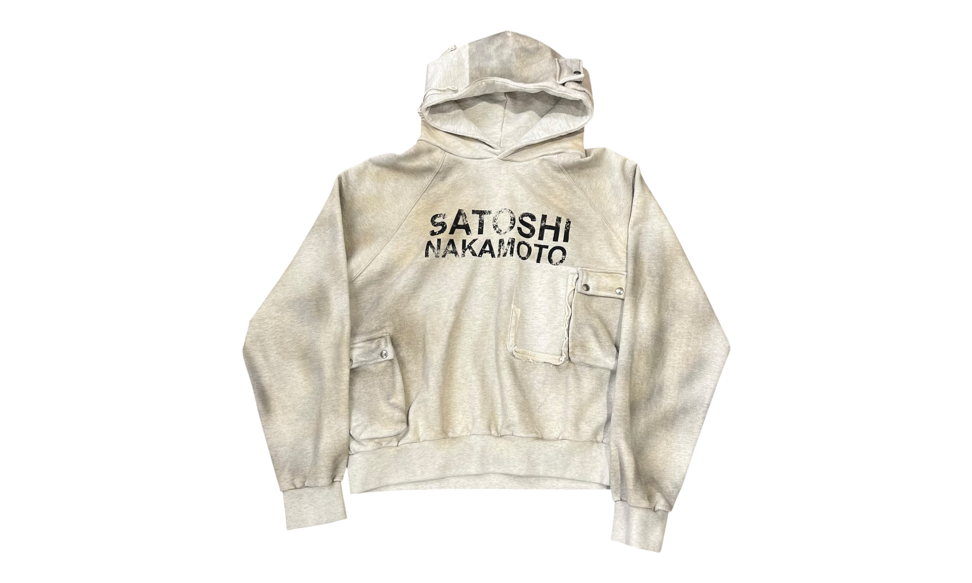 Satoshi Nakamoto Cargo Grey Hoodie 