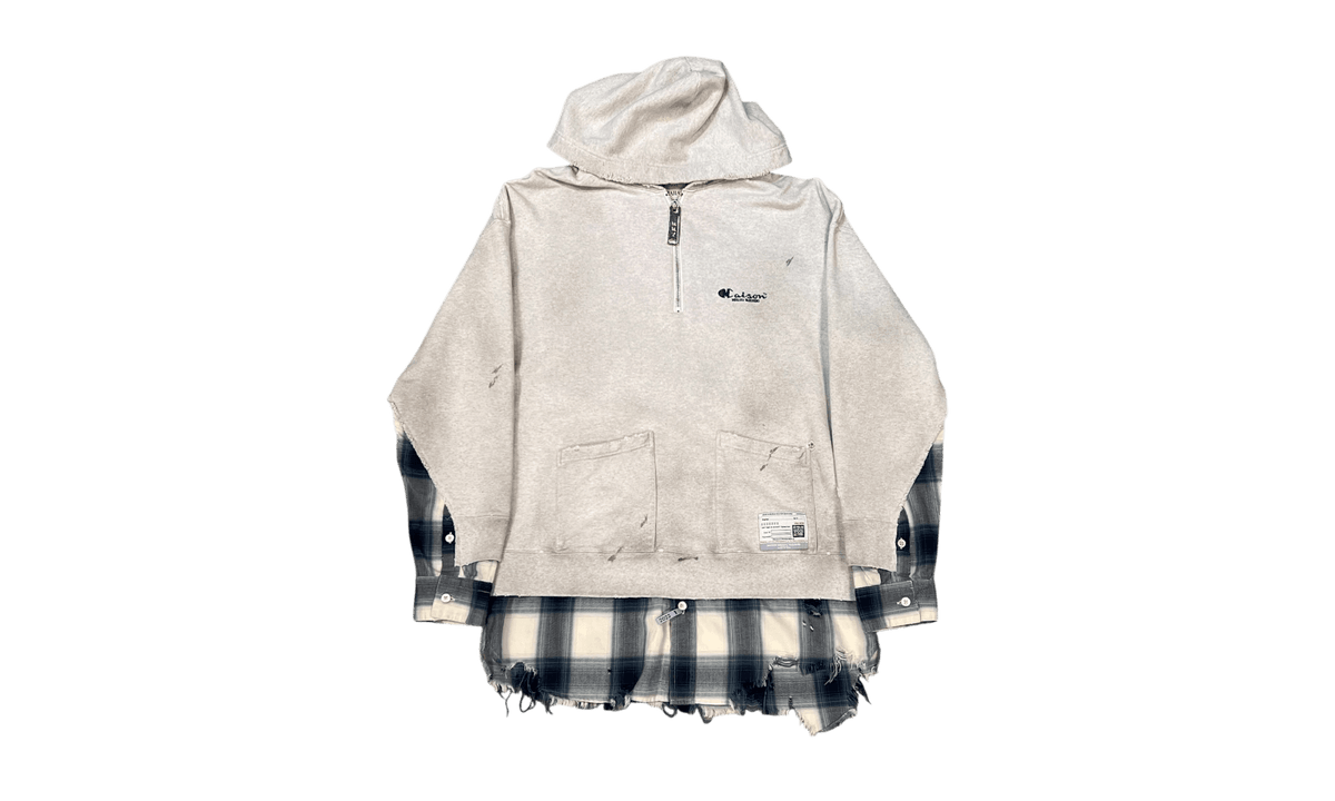Maison Mihara Shirt Layered Hoodie White (PreOwned)