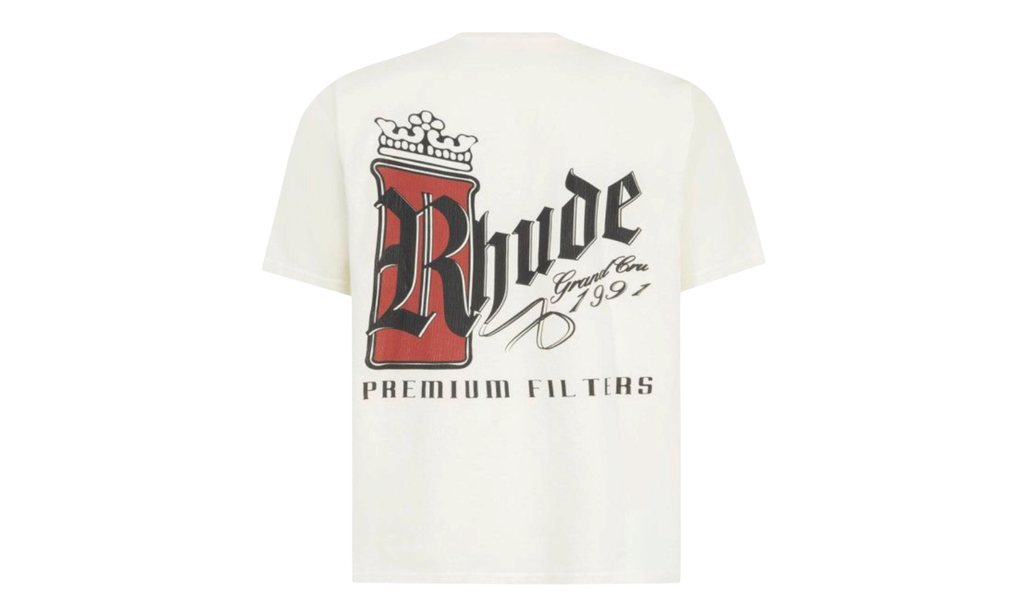Rhude Fumar 91 Tee Vintage White/Black/Red
