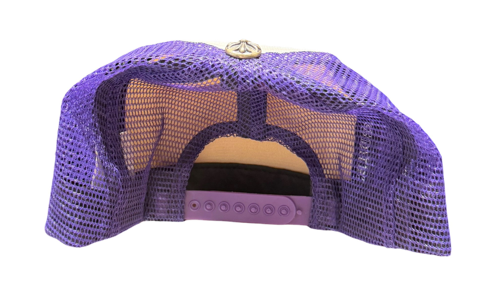 Chrome Hearts Fuck Hollywood Trucker Hat Purple/White/Pink
