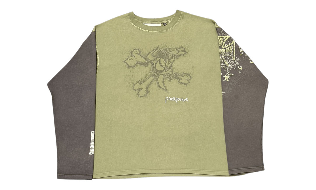 Poor Parker Vintage 1 of 1 Cut & Sewn Metallica Green Longsleeve T-Shirt