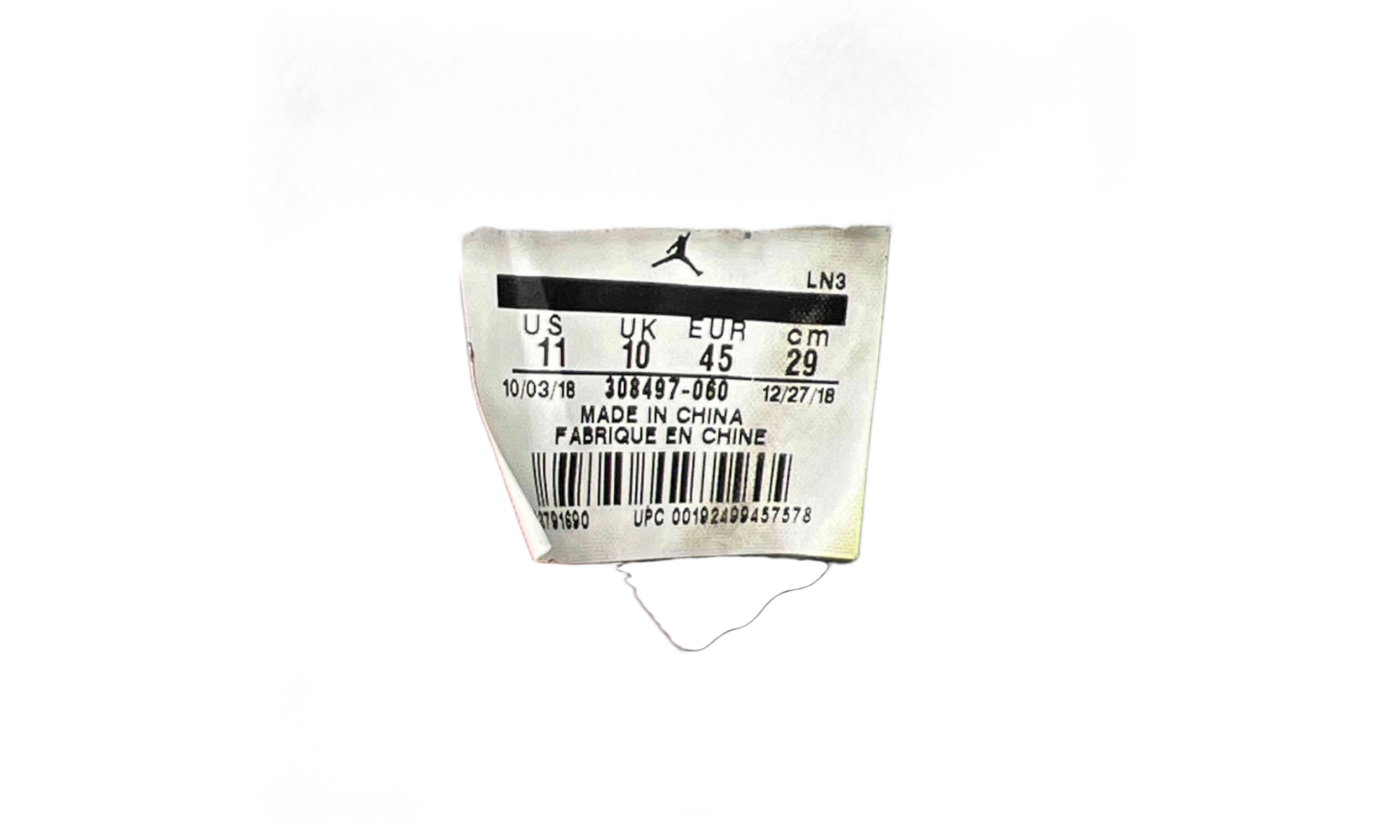 Jordan 4 Retro Bred (2019) (PreOwned) (No Box)