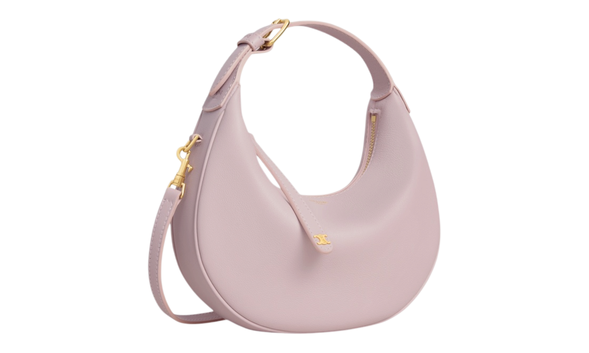 Celine Teen Lulu In Grained Calfskin Bleached Pink