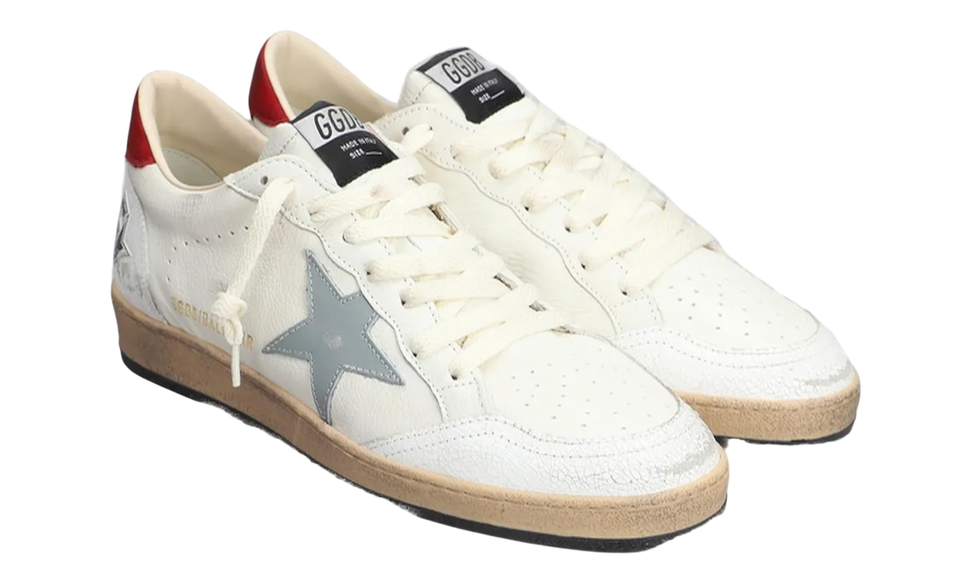 Golden Goose Men's Grey/White Ball Star Sneaker