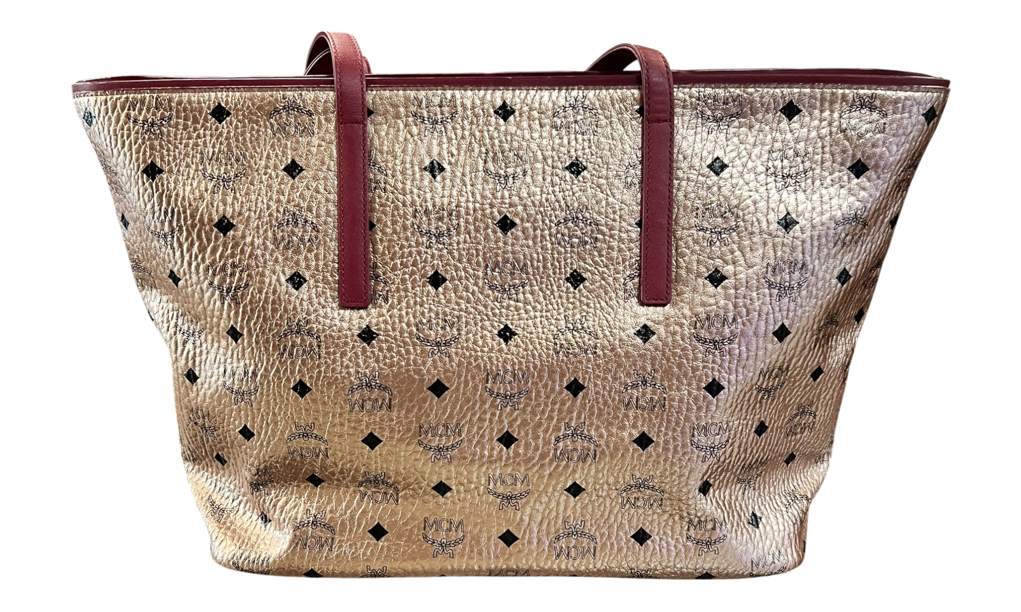 MCM Anya Champagne Pink Medium Shopper Tote (PreOwned)