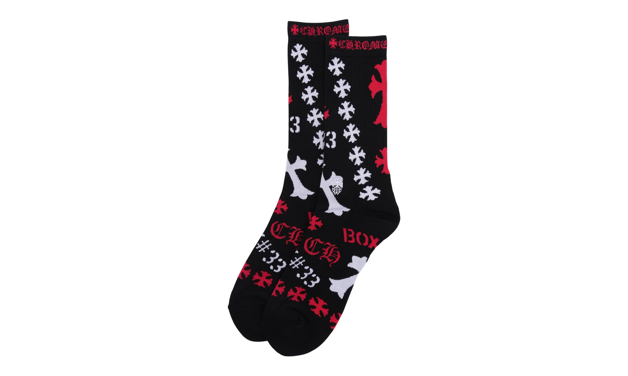 Chrome Hearts Stencil Socks "Black"