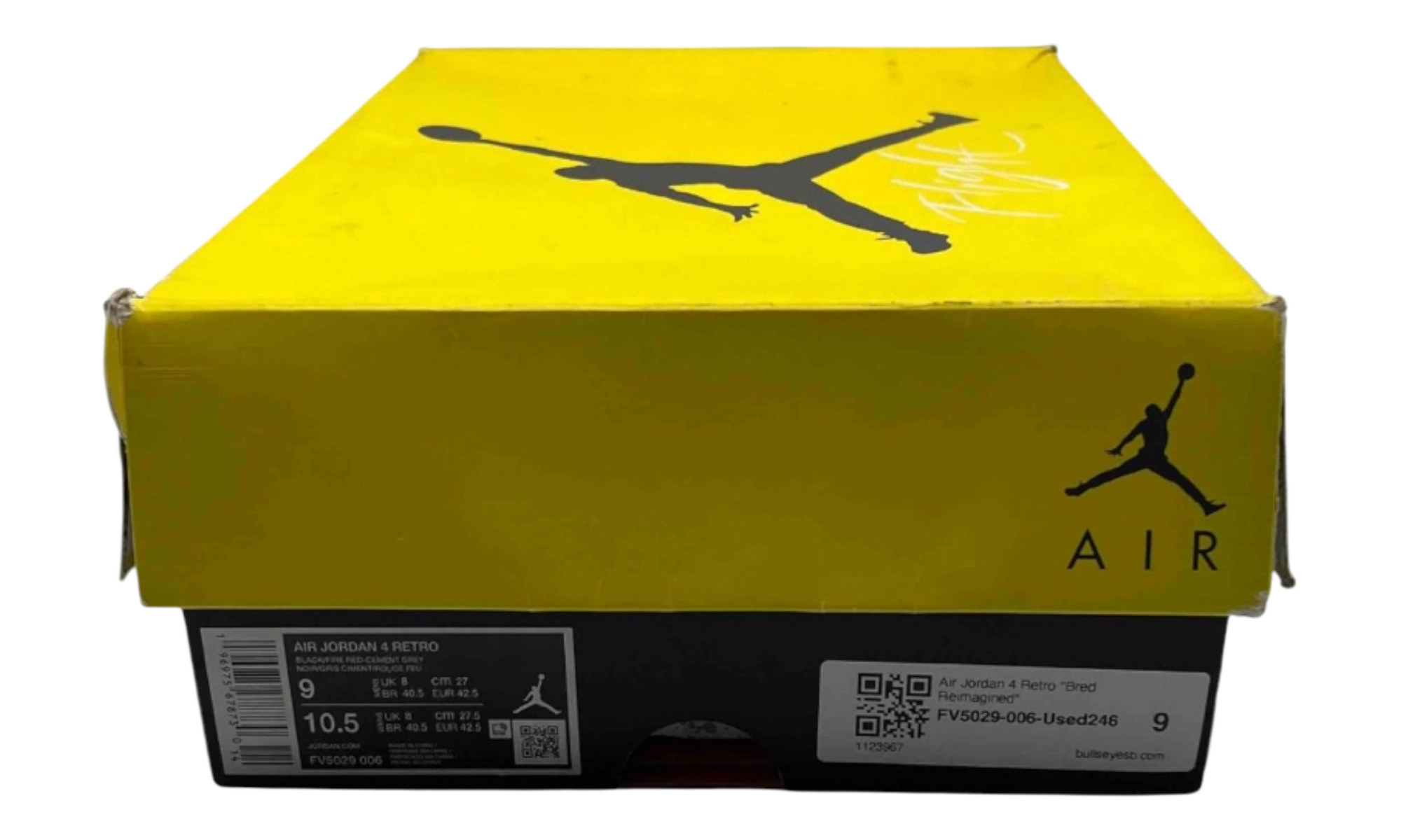 Air Jordan 4 Retro "Bred Reimagined" (PreOwned) (No Lid)