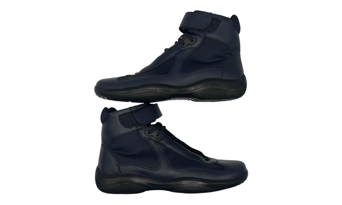 Prada America Cup Navy High Top (PreOwned) (No Box)
