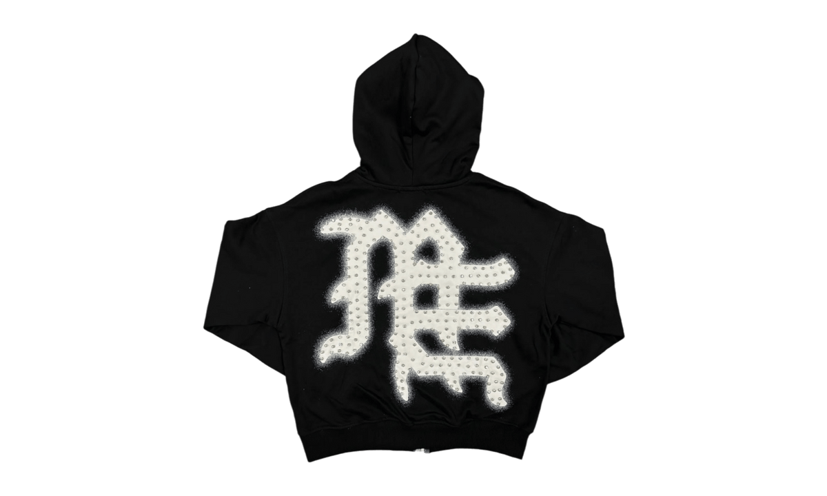 Mixed Emotion "End" Black Rhinestone Hoodie