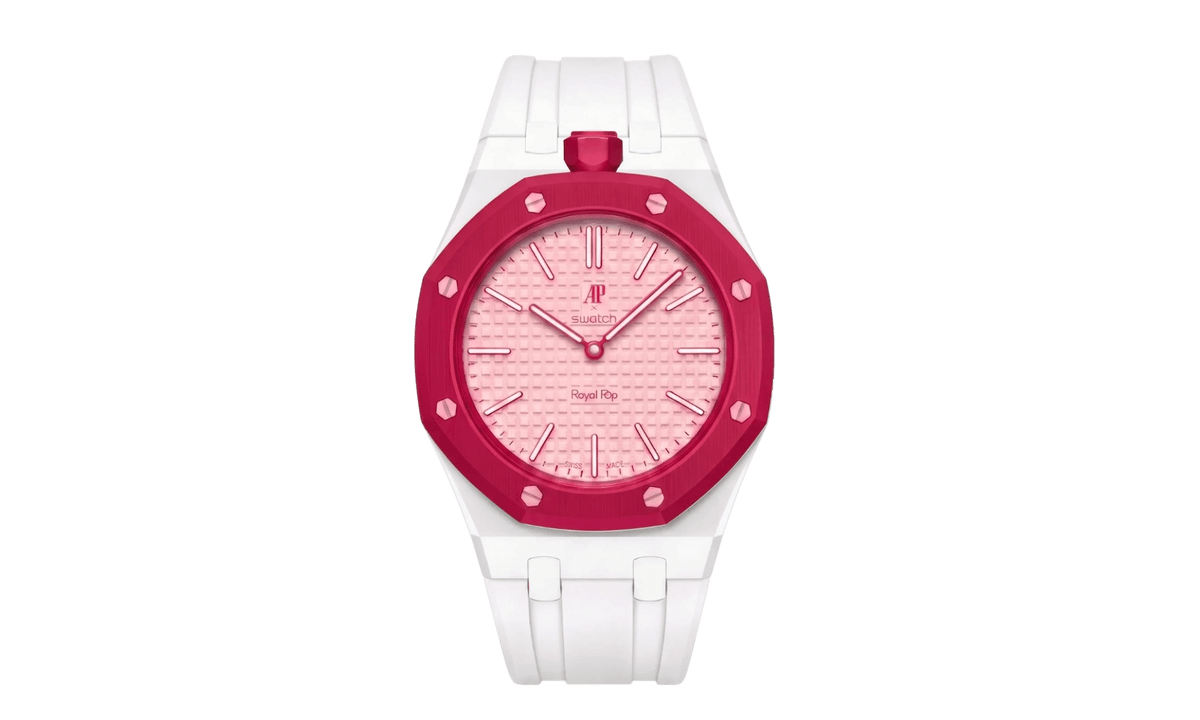 Swatch x Audemars Piguet AP Bioceramic Royal Pop Otto Rosso White Rubber Strap & White Case