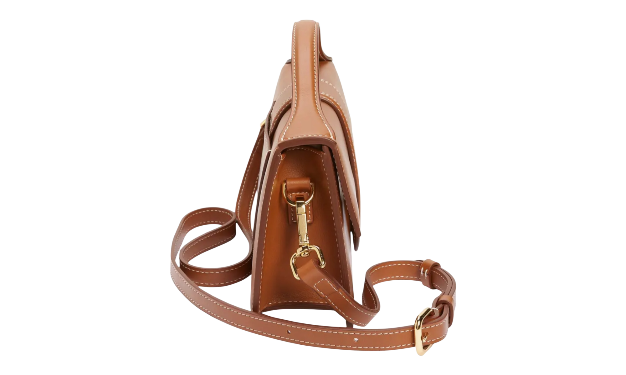Jacquemus Le Grand Bambino Crossbody Strap Light Brown Handbag