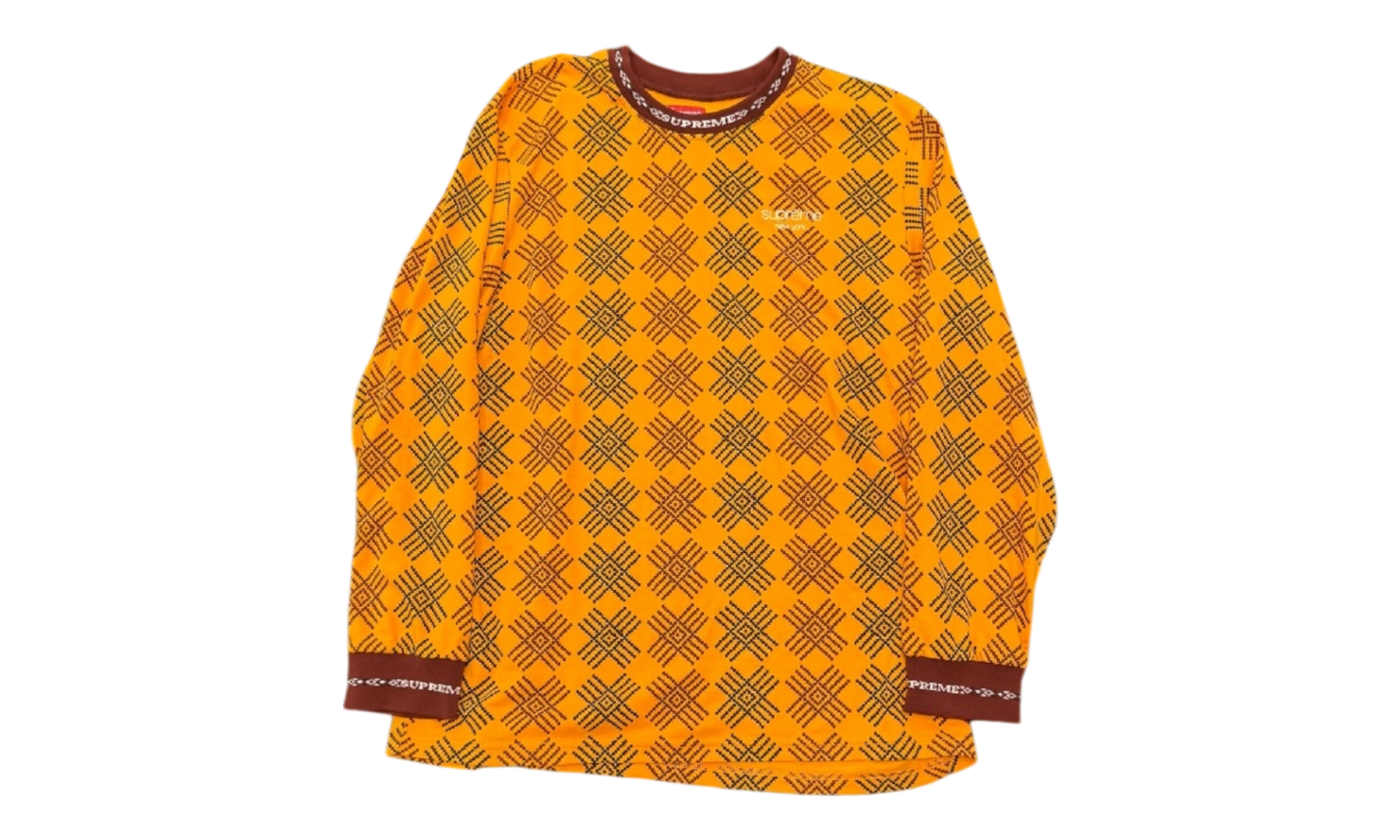 Supreme Yellow Cross Longsleeve T-Shirt
