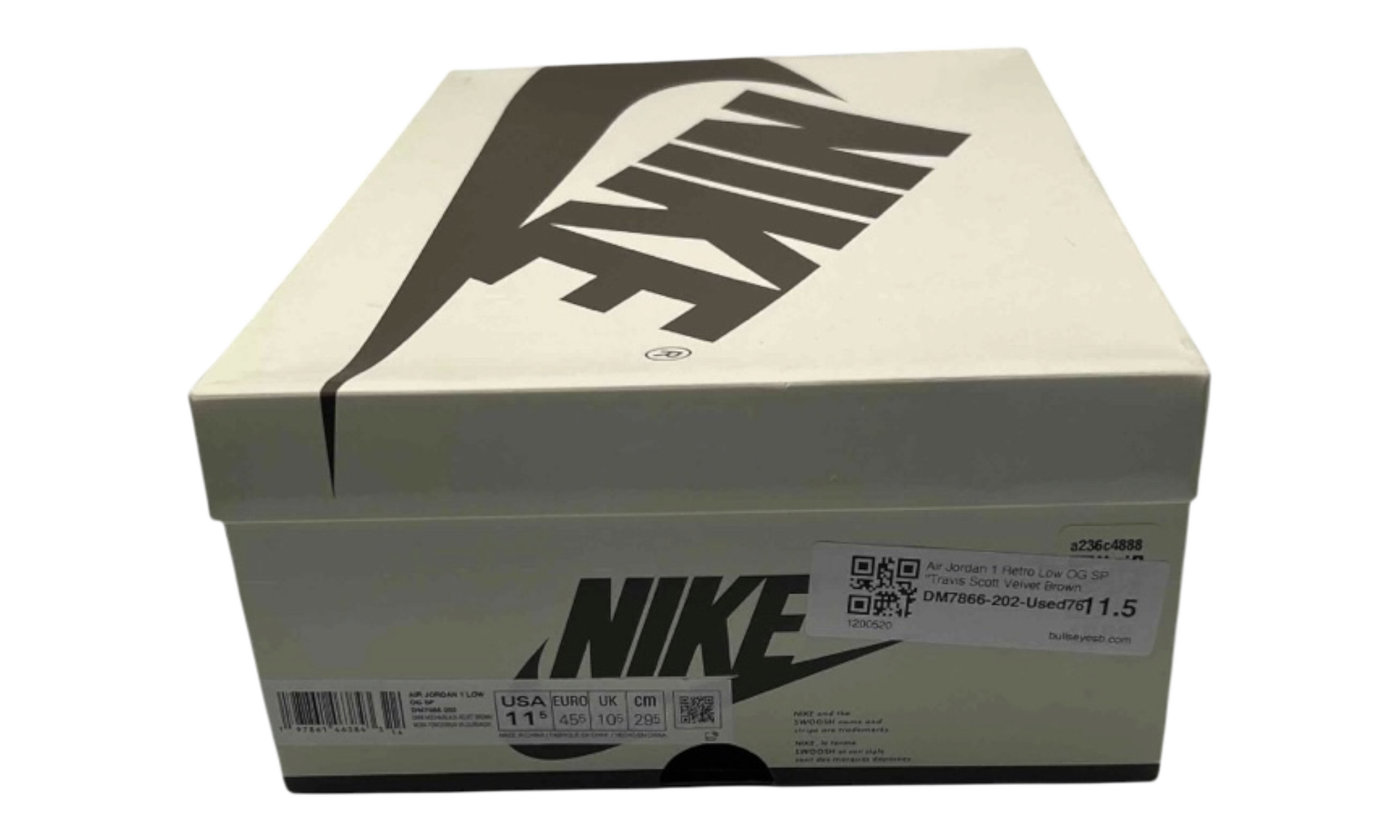 Air Jordan 1 Retro Low OG SP "Travis Scott Velvet Brown" (PreOwned)