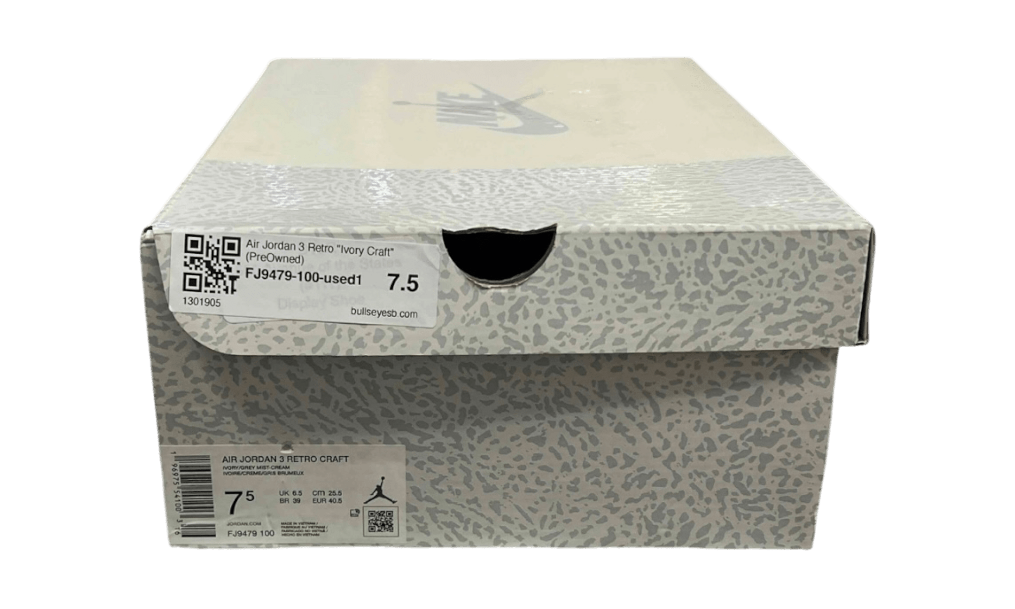 Air Jordan 3 Retro "Ivory Craft" (PreOwned)