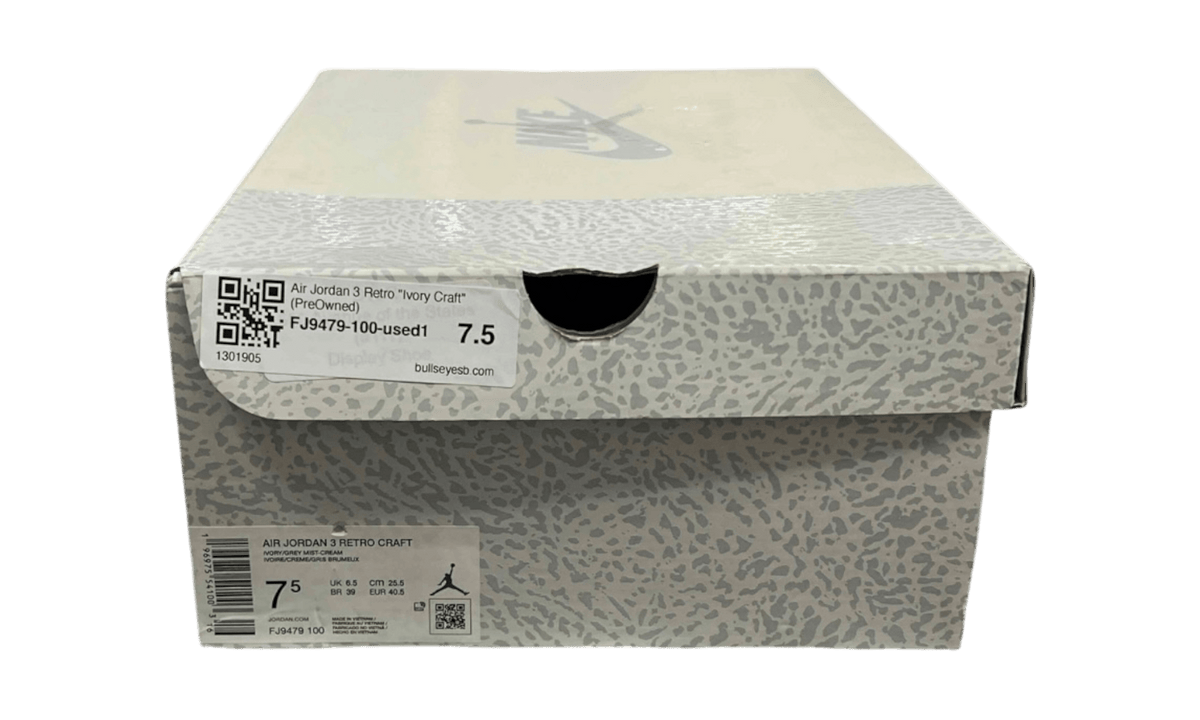 Air Jordan 3 Retro "Ivory Craft" (PreOwned)