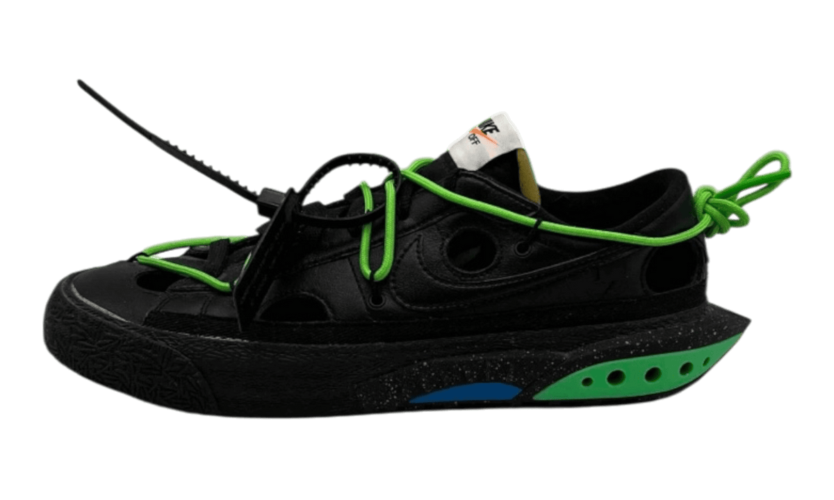 Nike Blazer Low Off-White Black Electro Green (PreOwned)