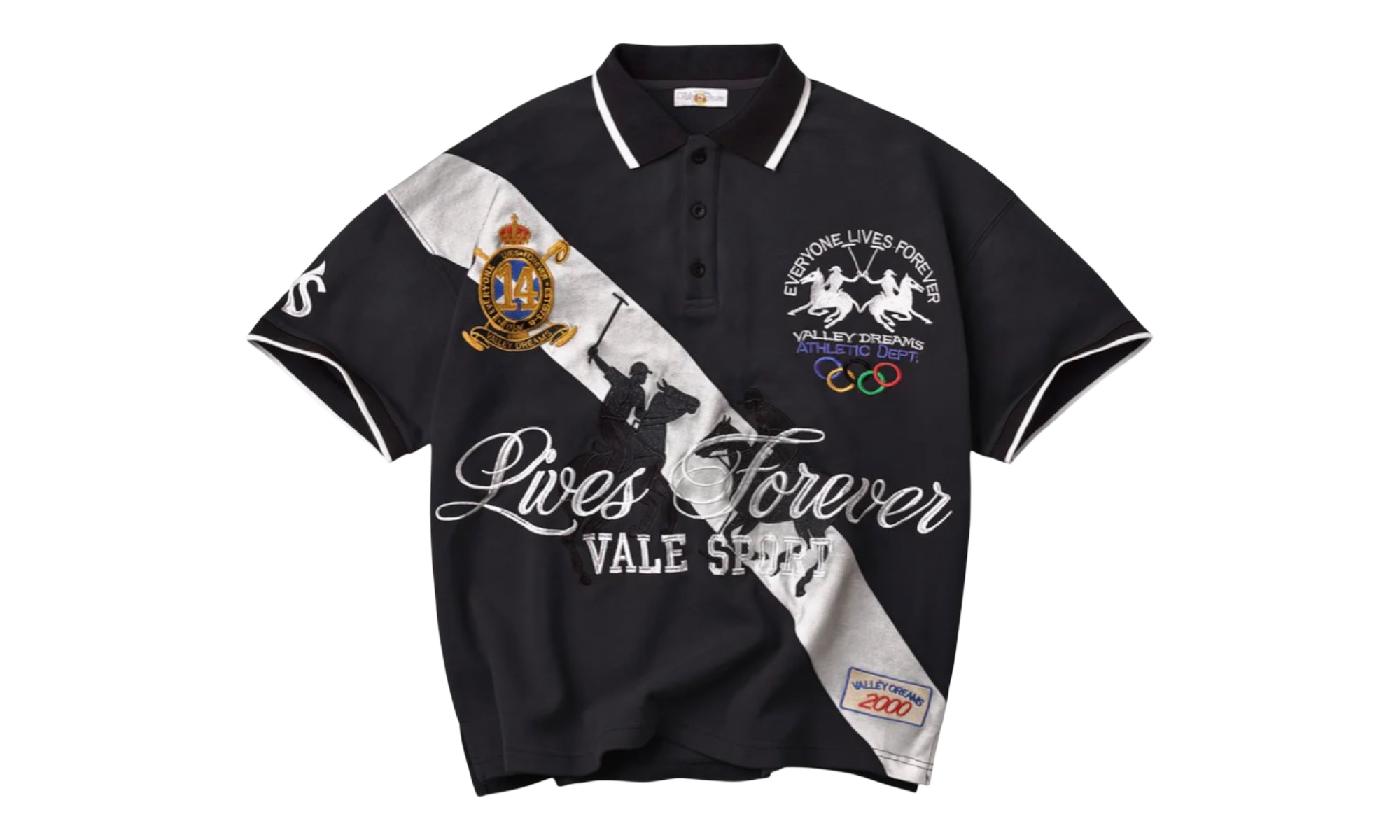Vale Forever Panda Polo T-Shirt