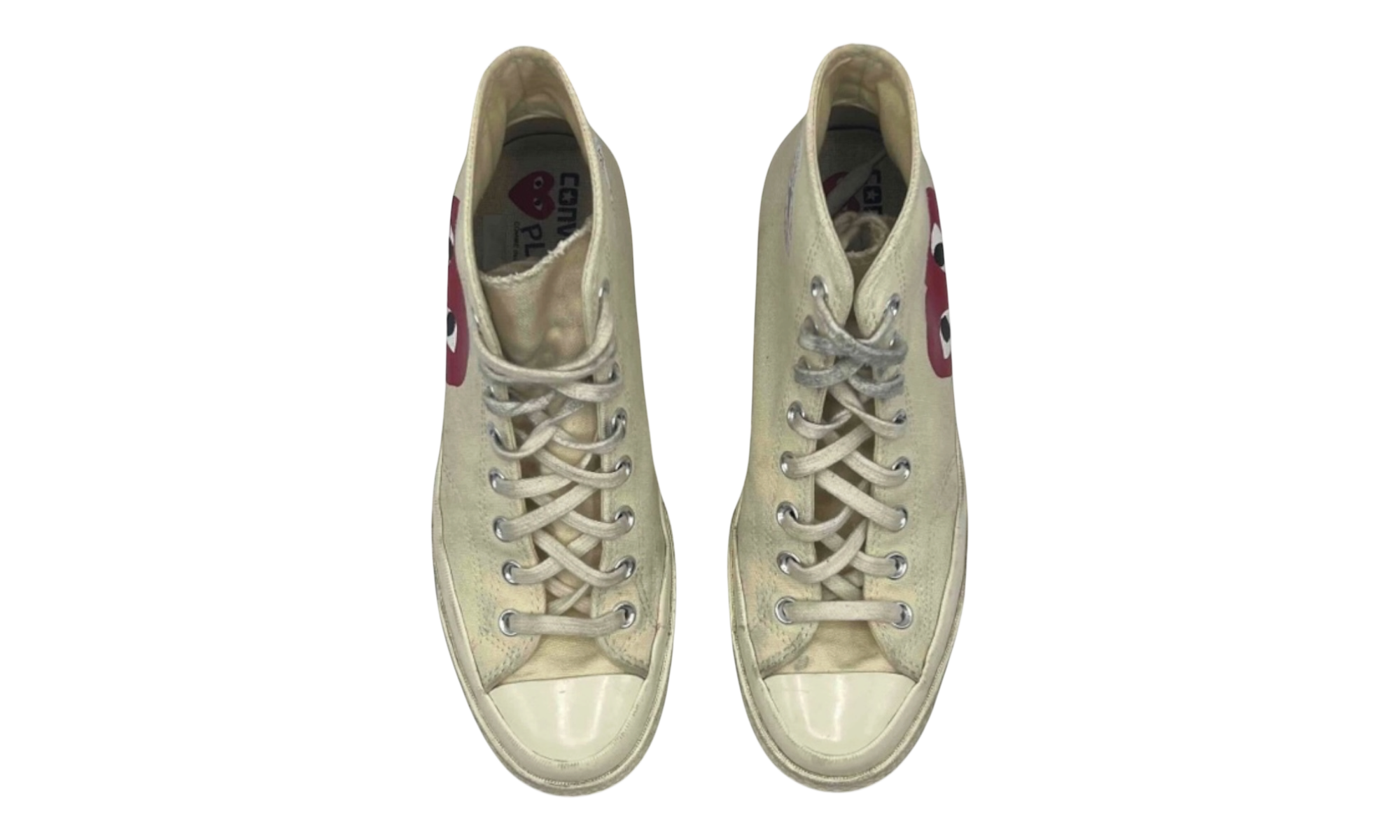 Converse Chuck Taylor All Star 70 Hi Comme des Garcons PLAY White (Preowned)
