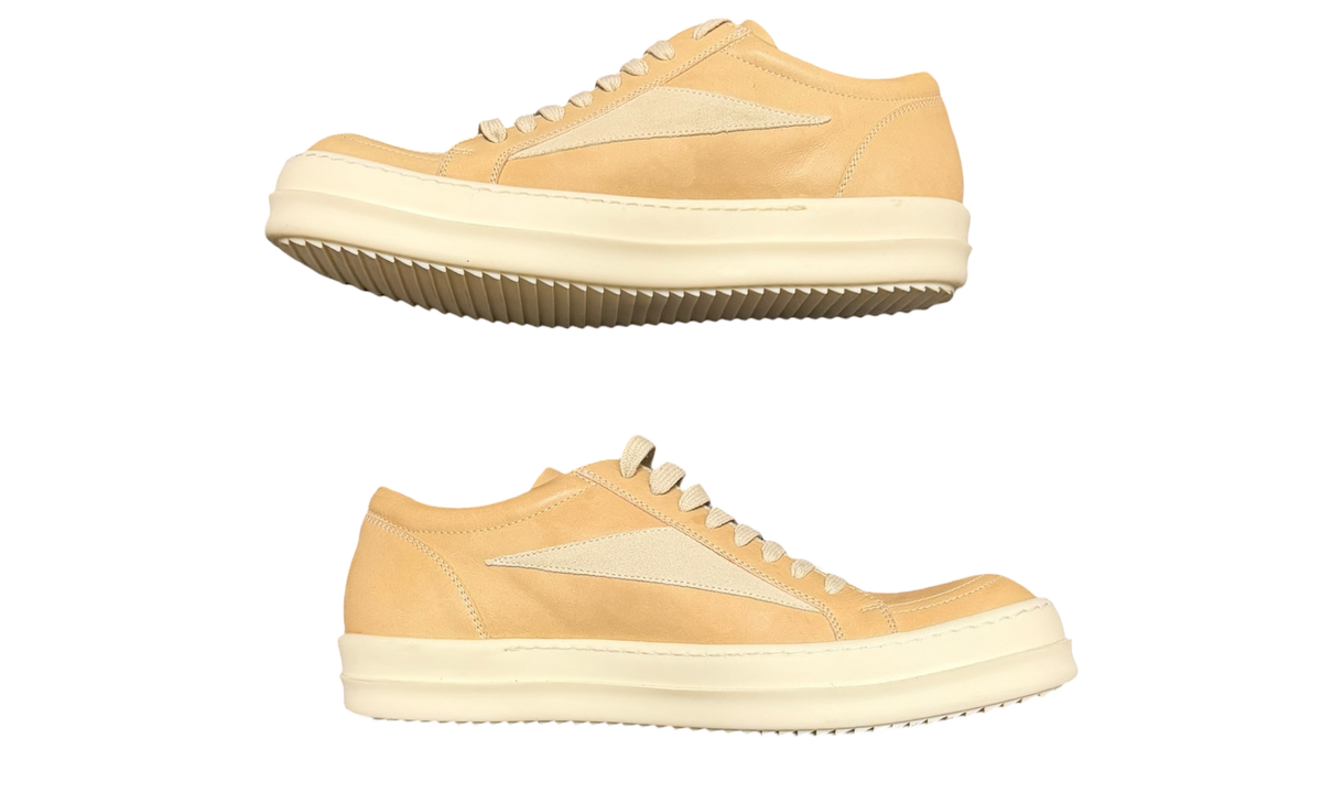 Rick Owens Beige Hollywood Vintage Beige Sneakers (PreOwned)