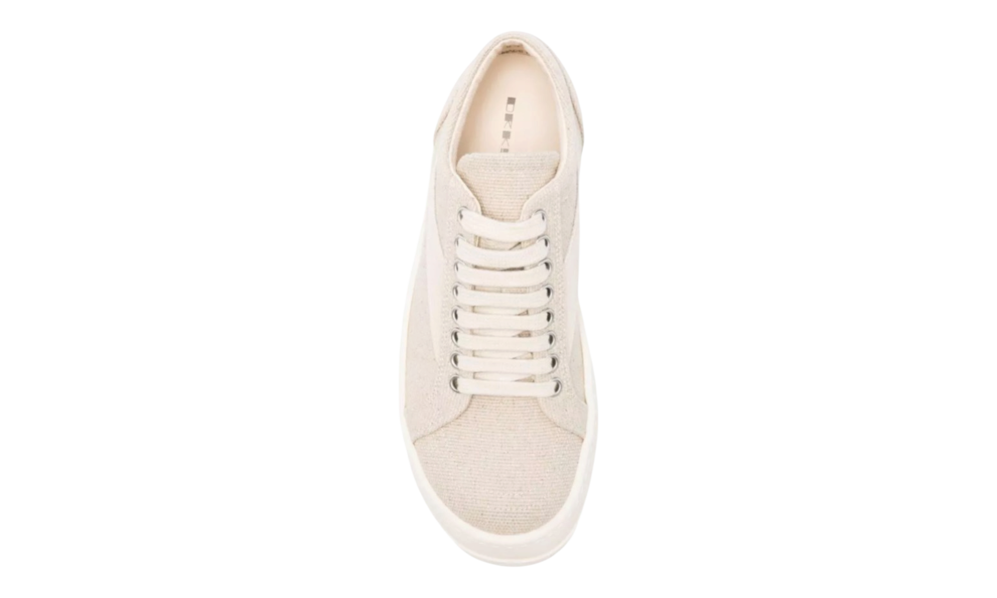 Rick Owens Natural/Milk Low Top Sneakers