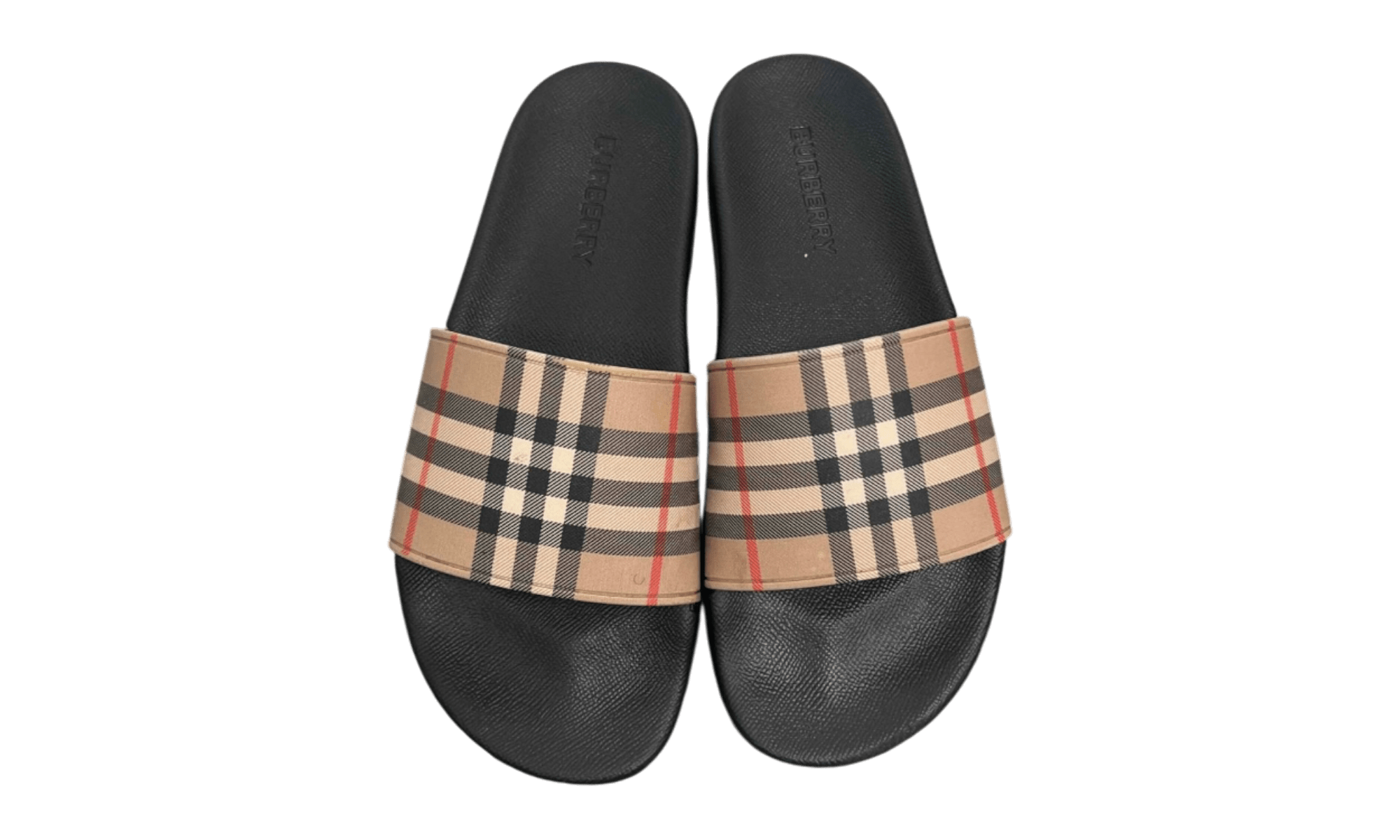 Burberry Vintage Check Slides Archive Beige (Preowned)