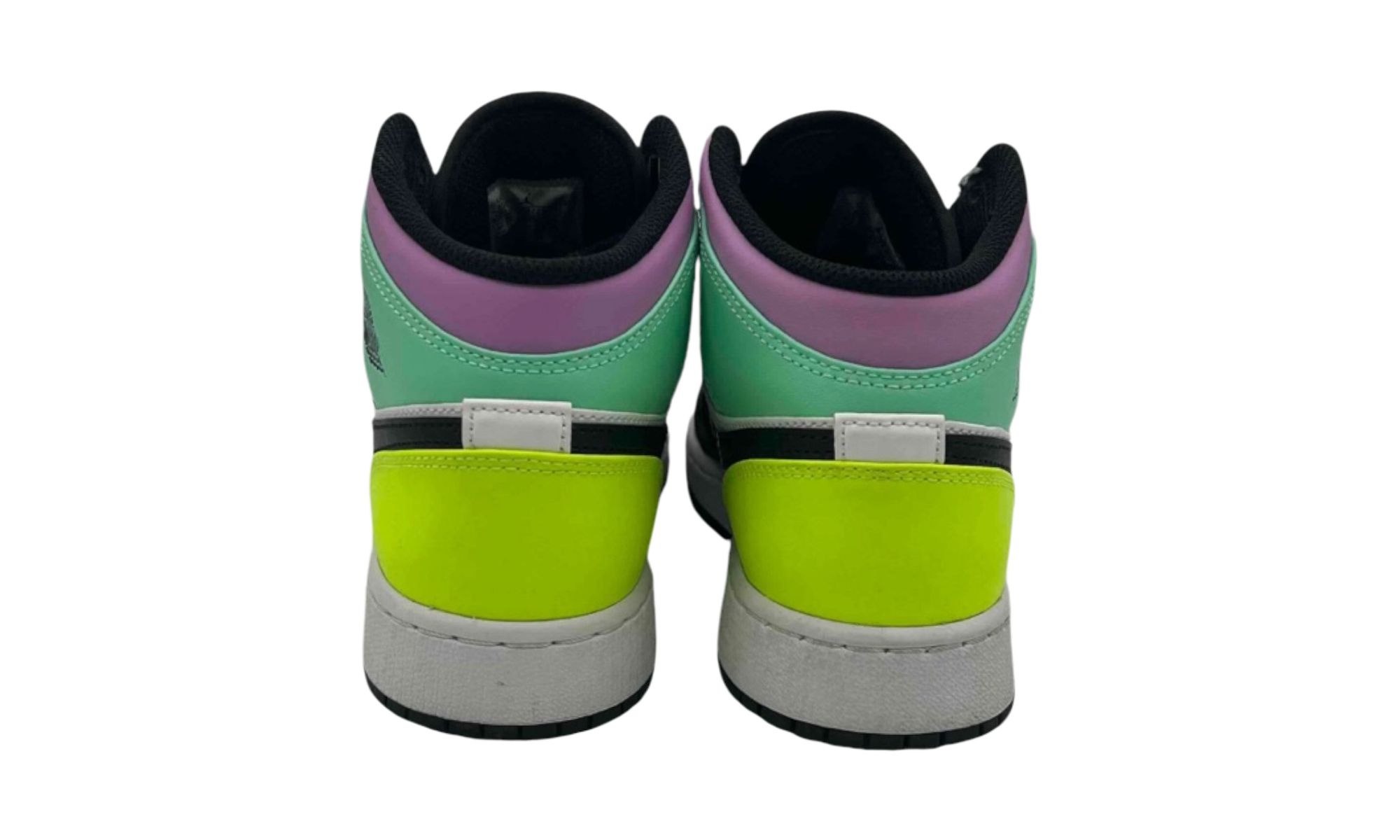 Jordan 1 Mid Pastel Black Toe (GS) (PreOwned)