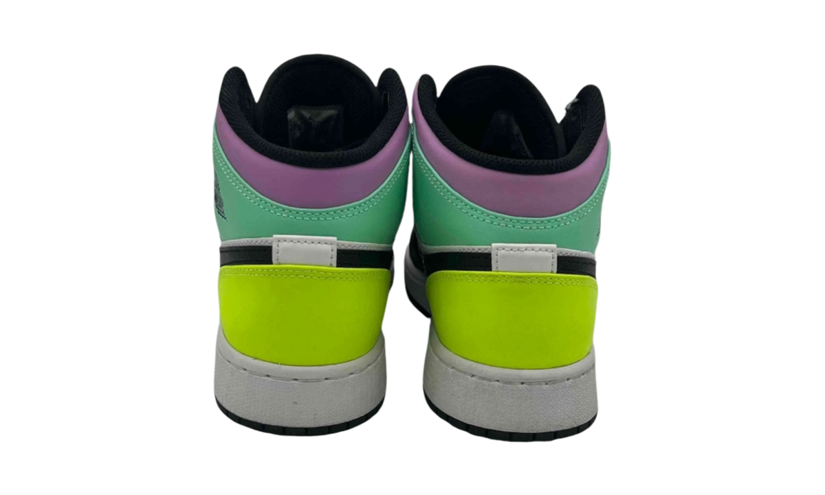 Jordan 1 Mid Pastel Black Toe (GS) (PreOwned)