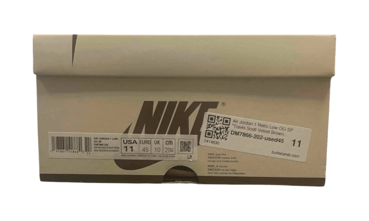 Air Jordan 1 Retro Low OG SP "Travis Scott Velvet Brown" (PreOwned)