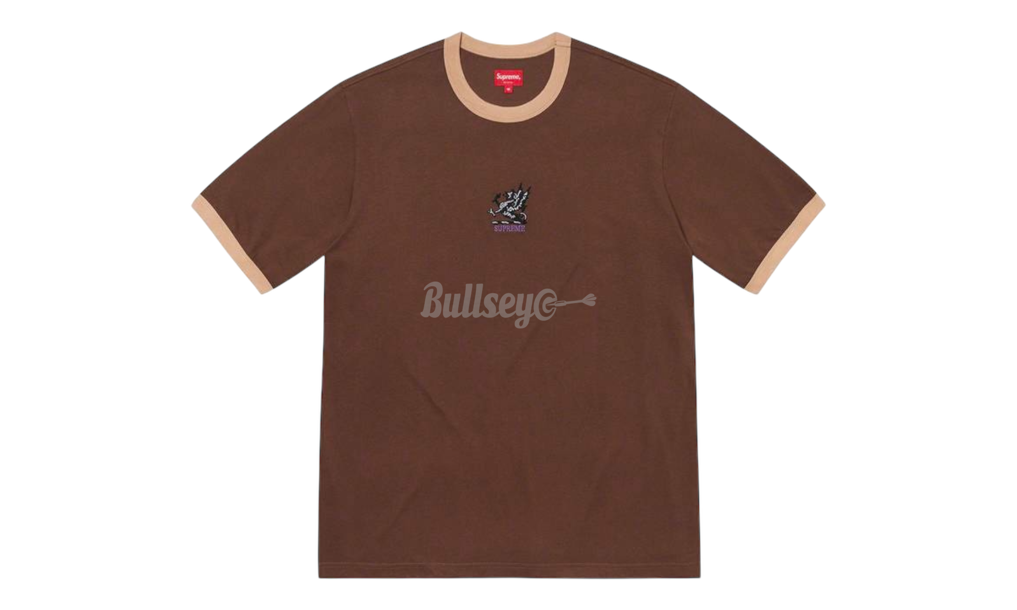 Supreme Dragon Ringer Brown T-Shirt