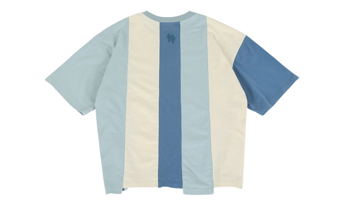 Homme Femme Reconstructed Varsity Tee White/Blue