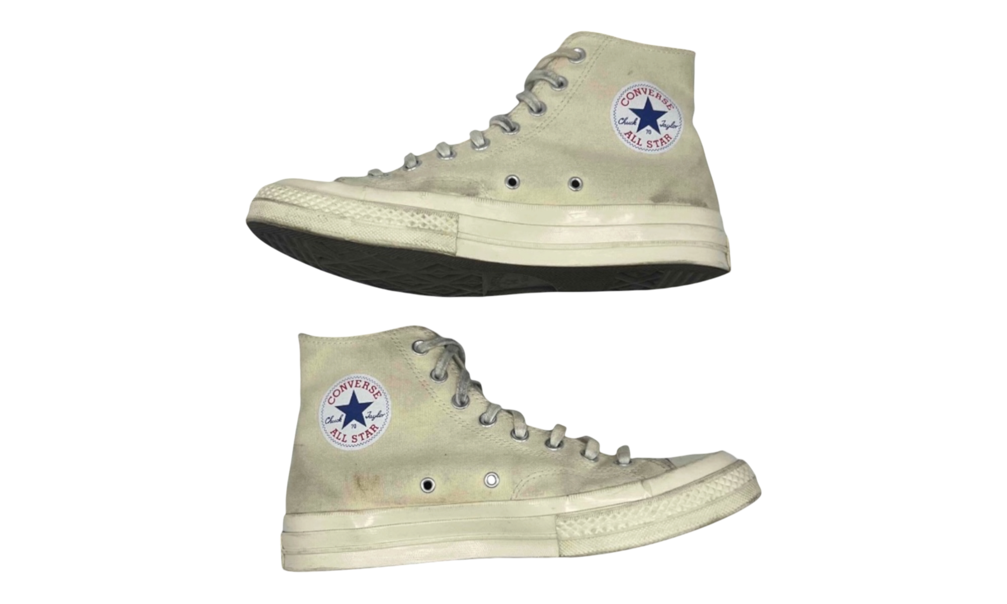 Converse Chuck Taylor All Star 70 Hi Comme des Garcons PLAY White (Preowned)