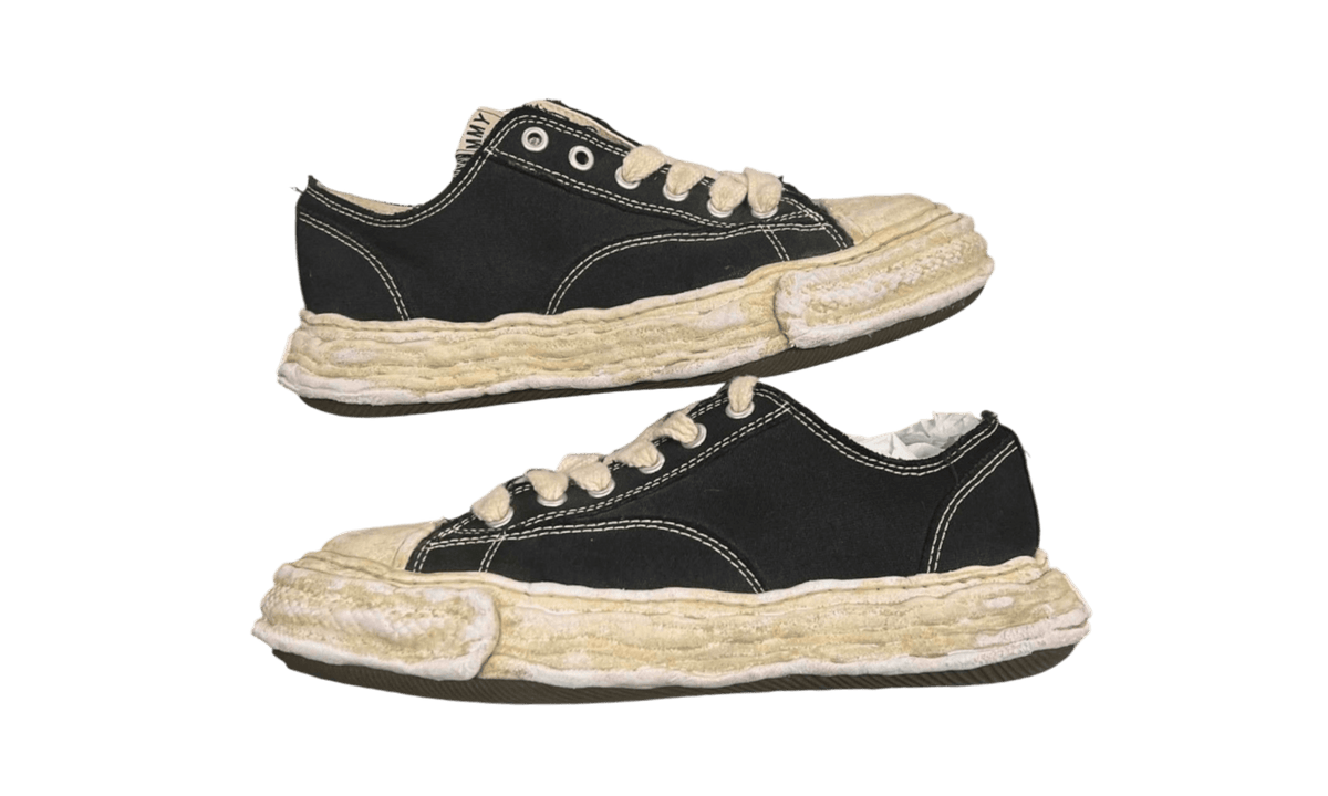 Maison Mihara Yasuhiro Peterson 23 OG Dyed Sole Canvas Low Black (PreOwned)