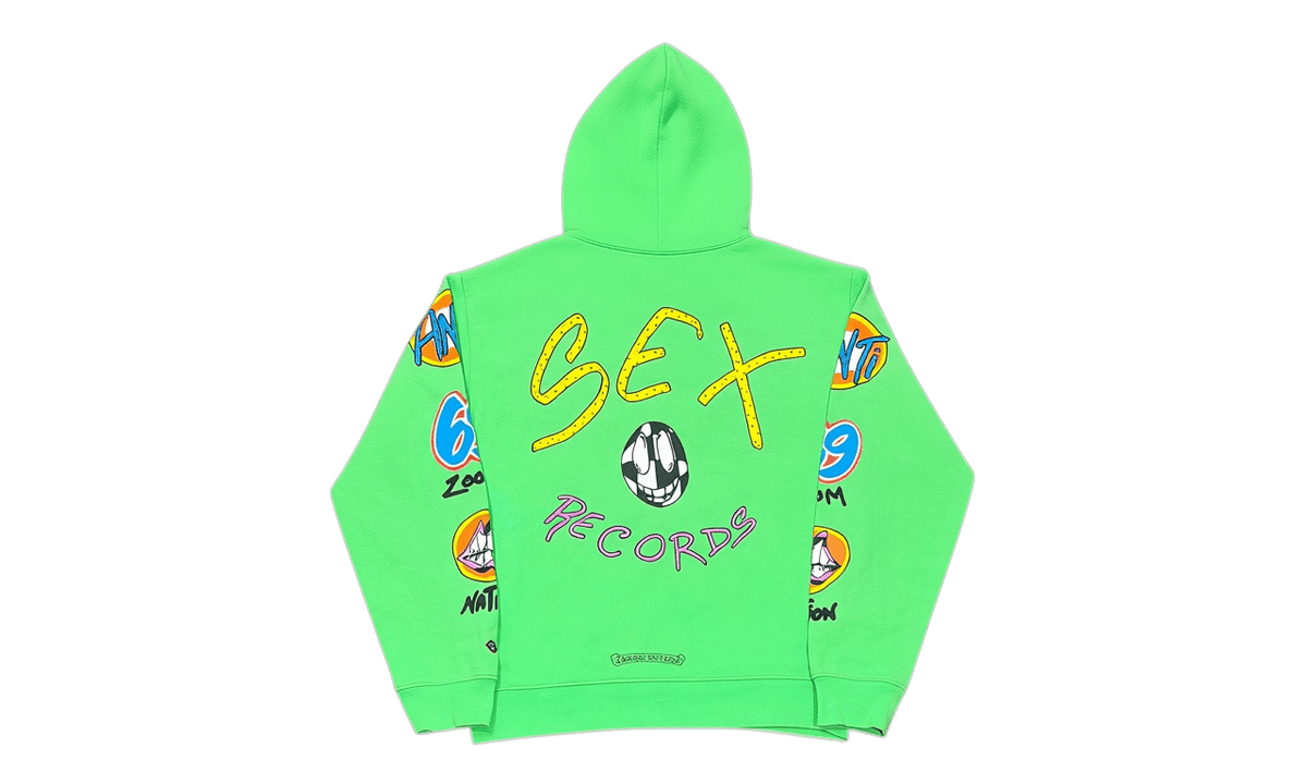 Chrome Hearts Matty Boy Sex Records Green Hoodie (PreOwned)