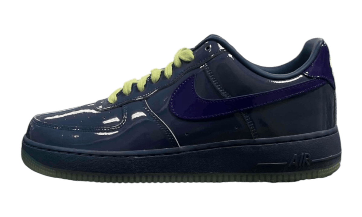 Nike Air Force 1 Low Patent Leather Mystic Navy Grape Ice (PreOwned) (No Box)