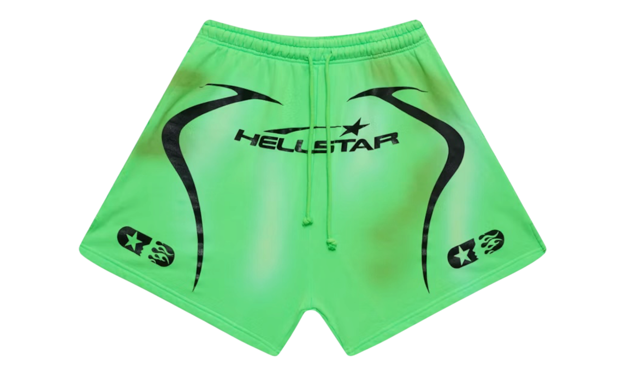 Hellstar Neon Green Warm Up Shorts