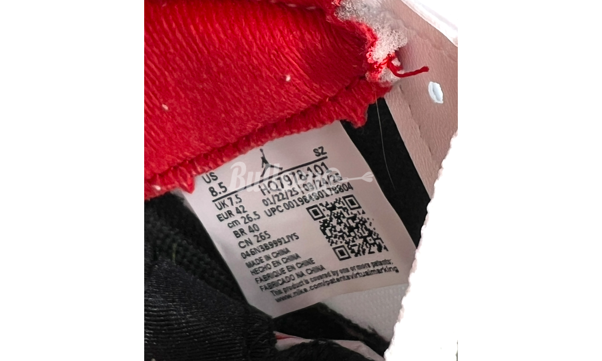 Air Jordan 5 Retro "Fire Red" Black Tongue 2025 (Preowned)