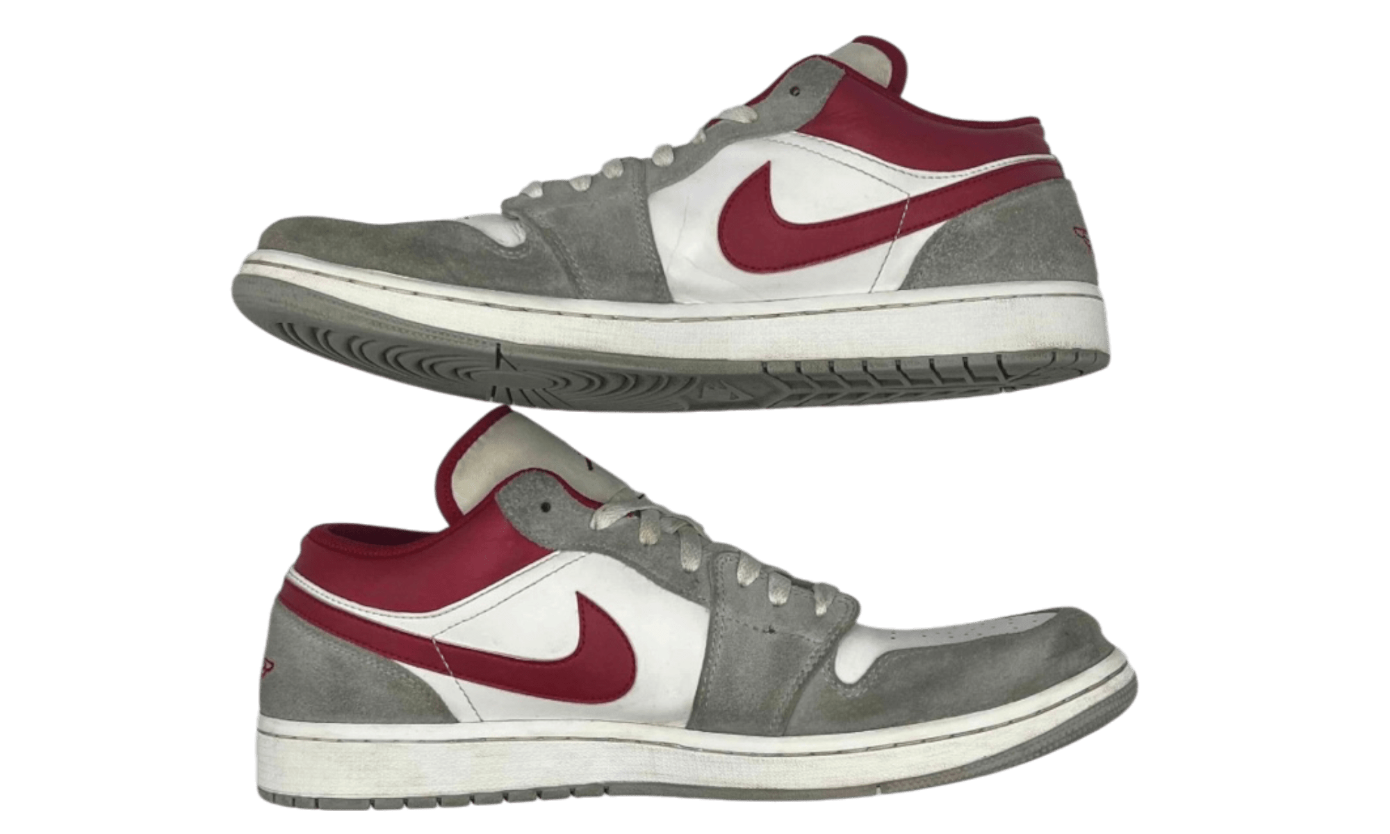 Jordan 1 Low SE Light Smoke Grey Gym Red (PreOwned) (No Box)