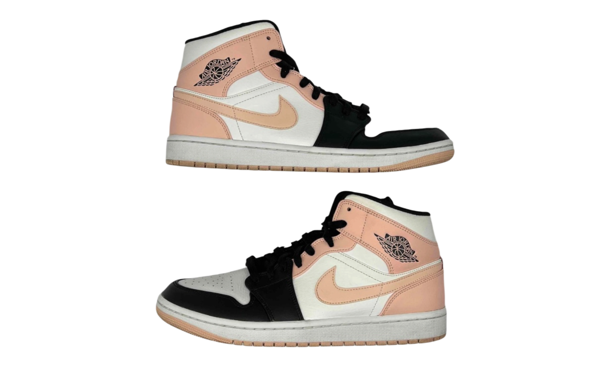 Jordan 1 Mid Arctic Orange Black Toe (PreOwned) (No Box)