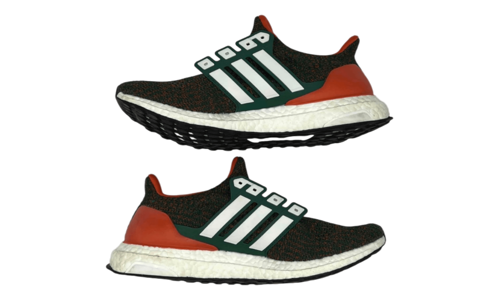 adidas Ultra Boost 4.0 Miami Hurricanes (PreOwned) (No Box) (No Laces)