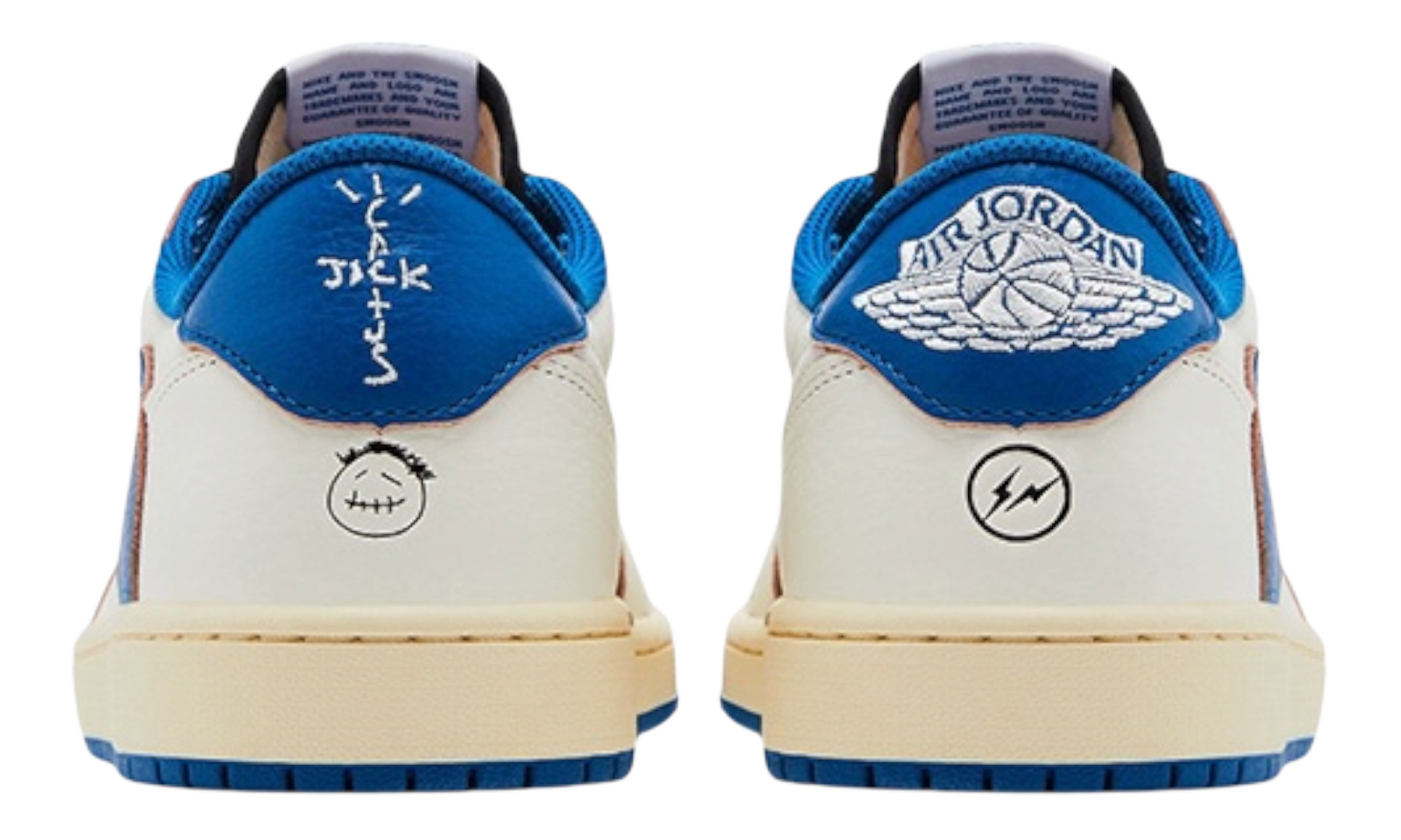 Jordan 1 Retro Low OG SP Fragment x Travis Scott Sail Military Blue