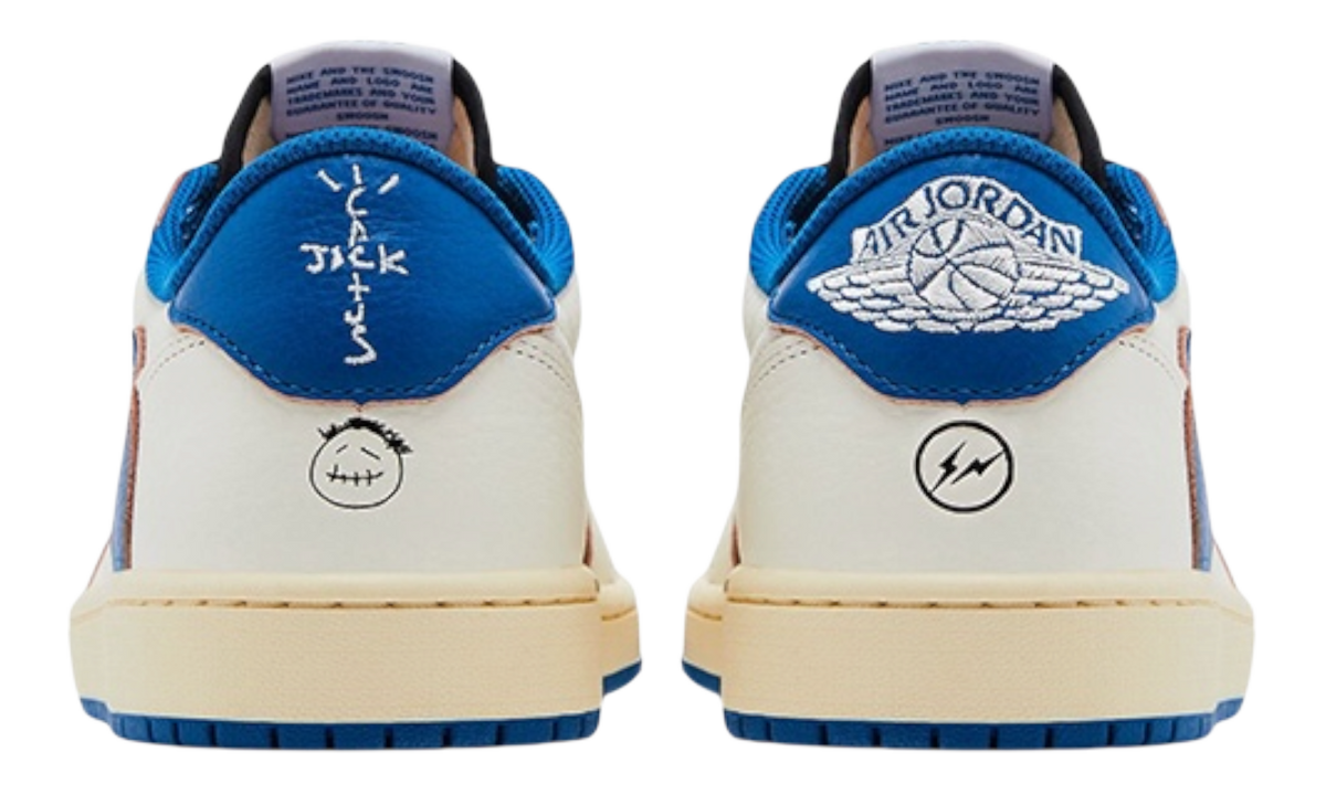 Jordan 1 Retro Low OG SP Fragment x Travis Scott Sail Military Blue