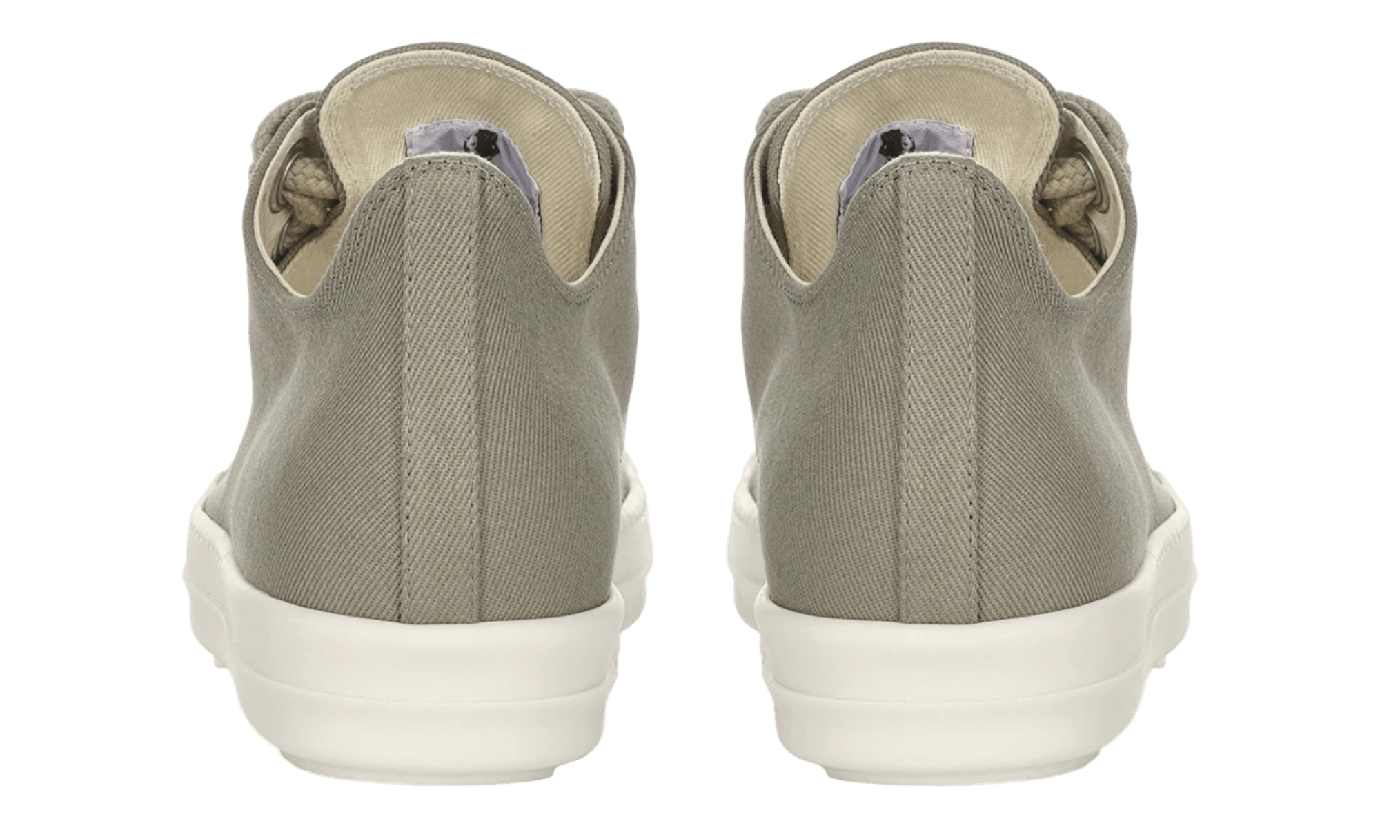 Rick Owens DRKSHDW Jumbolace Low Mineral/Milk Sneakers