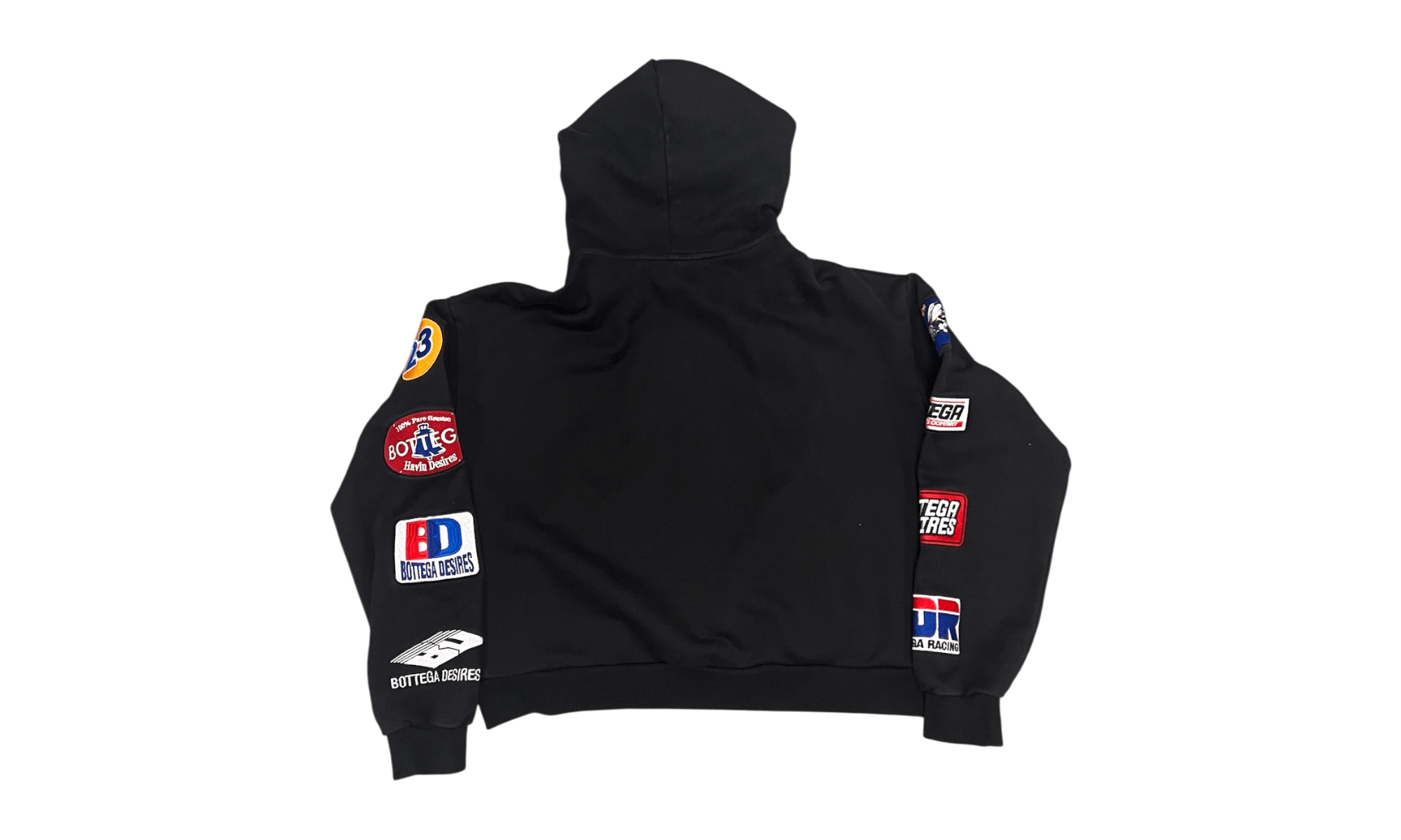 Bottega Desires Black Patches Hoodie (PreOwned)