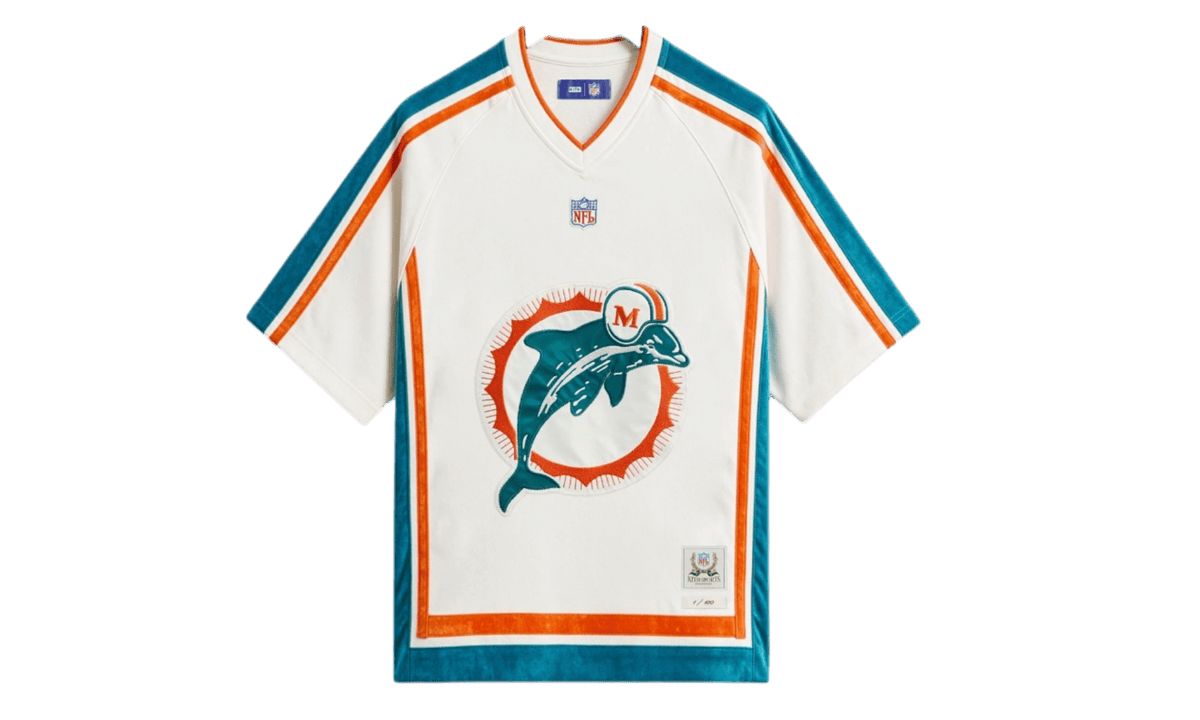 Kith x NFL Miami Dolphins Short Sleeve Leon White Jersey T-Shirt