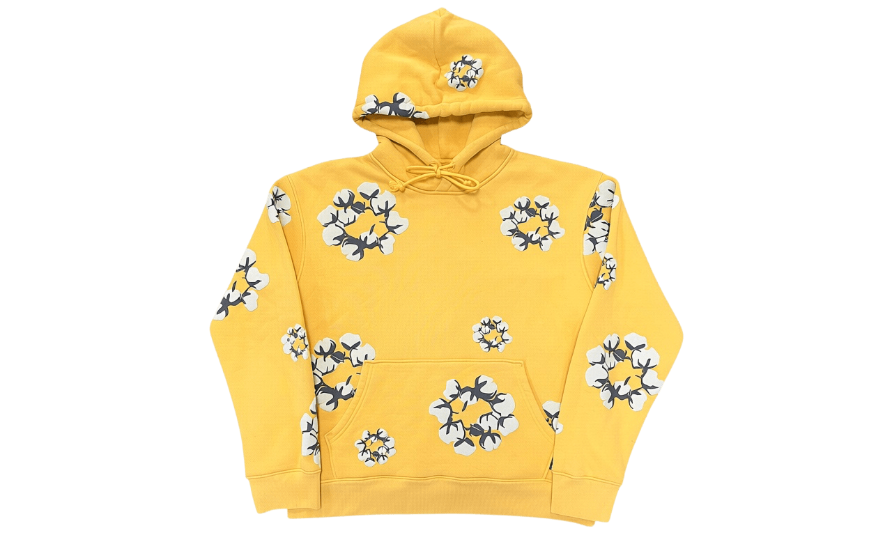 Denim Tears x CPFM Cactus Tears Wreath Hoodie Yellow (PreOwned)