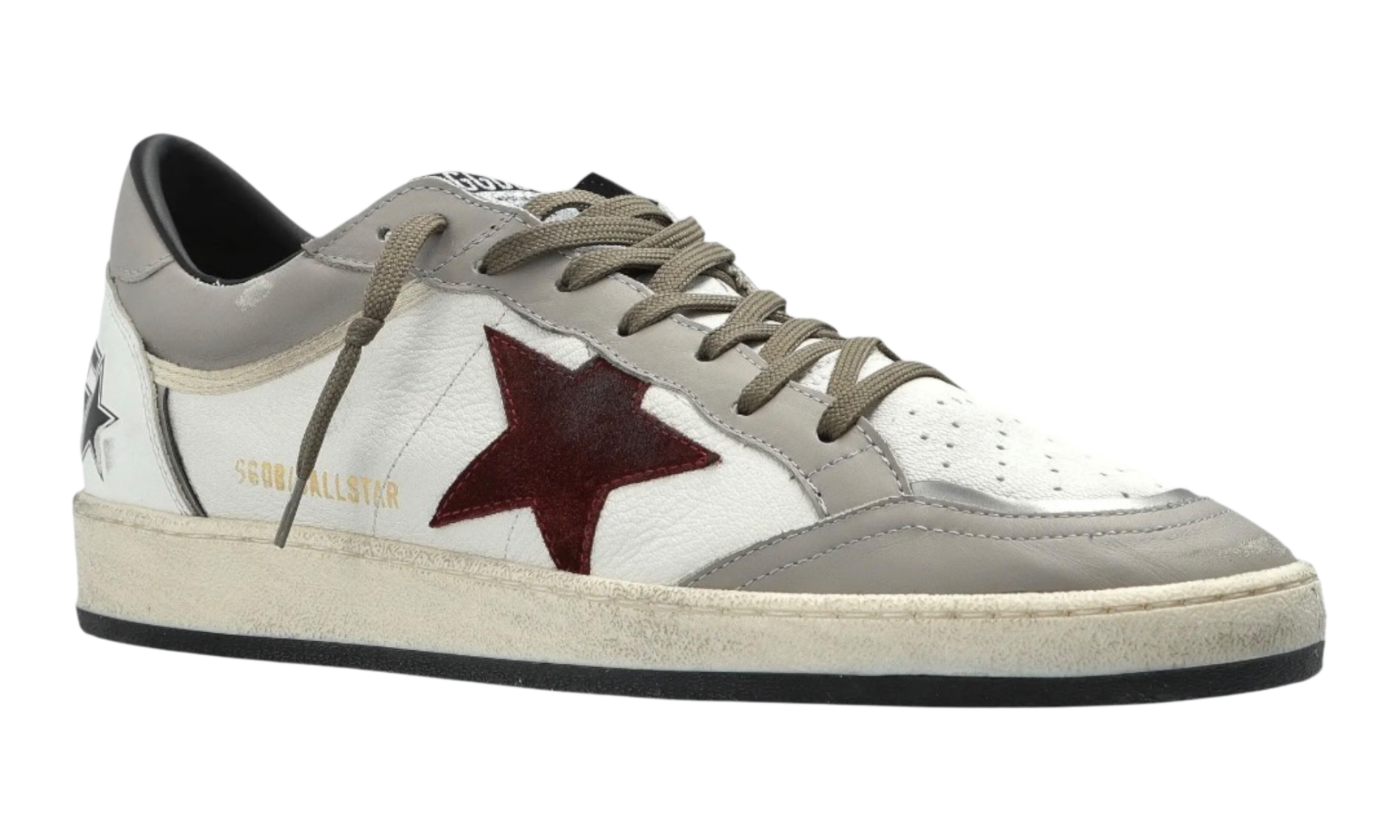 Golden Goose Men's White/Grey Ball Sneakers
