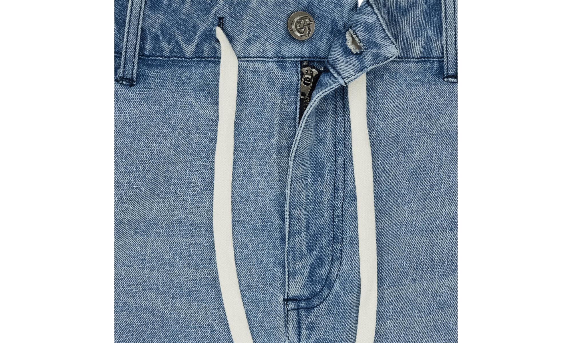Godspeed Femur Frayed Denim Blue Shorts