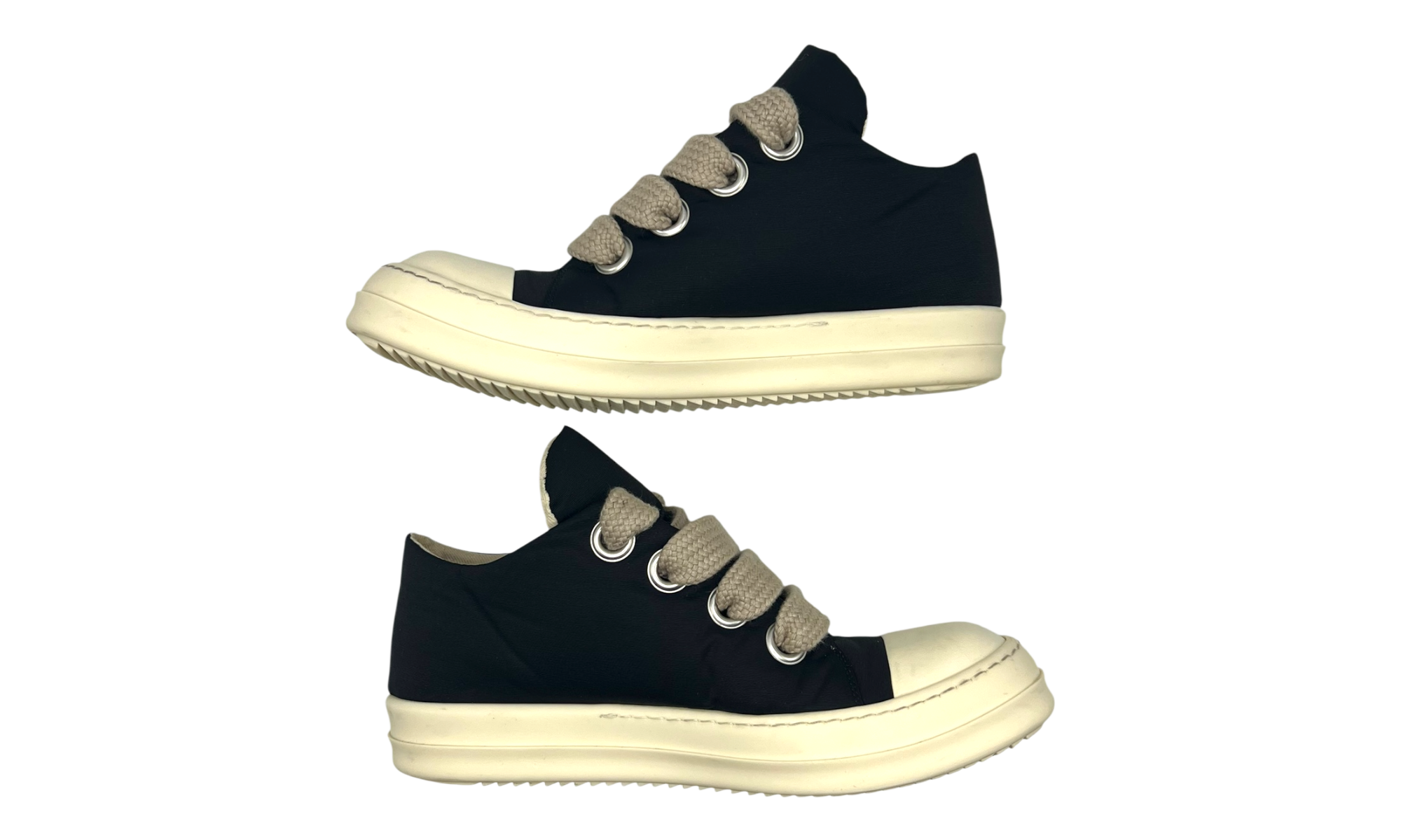 Rick Owens DRKSHDW Jumbo Lace Black/Milk Puffer Sneakers (PreOwned) (Flawed) (No Box)