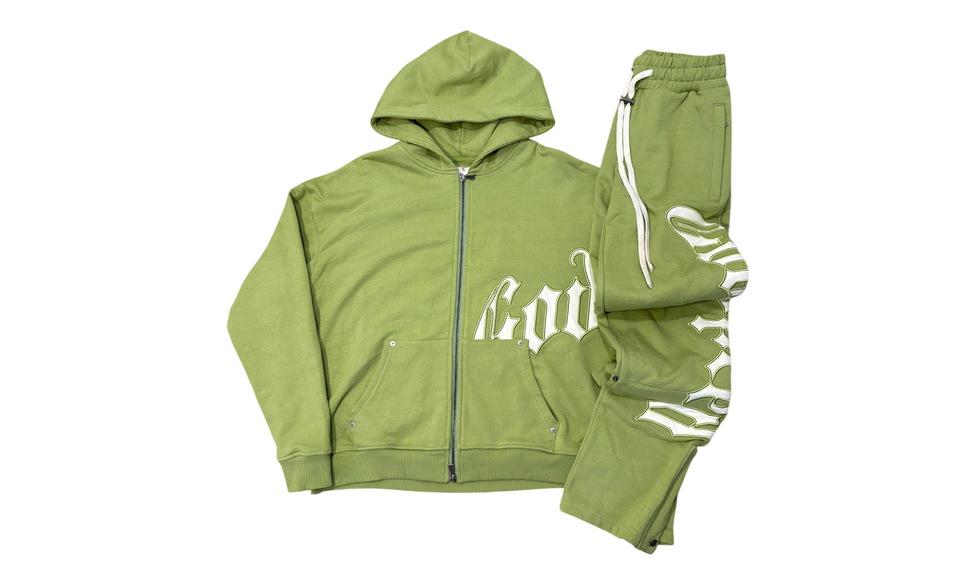 Godspeed OG Logo v2 Guacamole Sweatsuit (PreOwned)